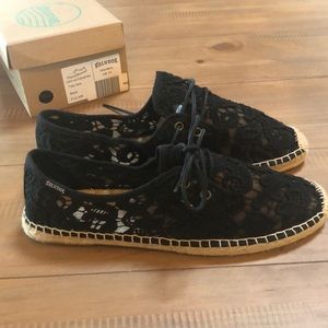 Soludos Lace Up Espadrille W10 NEW